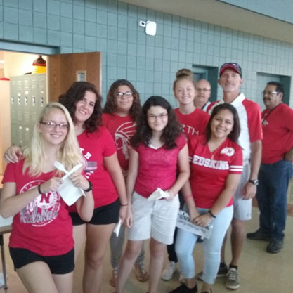 North High’s Girls Golf team Saturday morning at the Pancake feed.