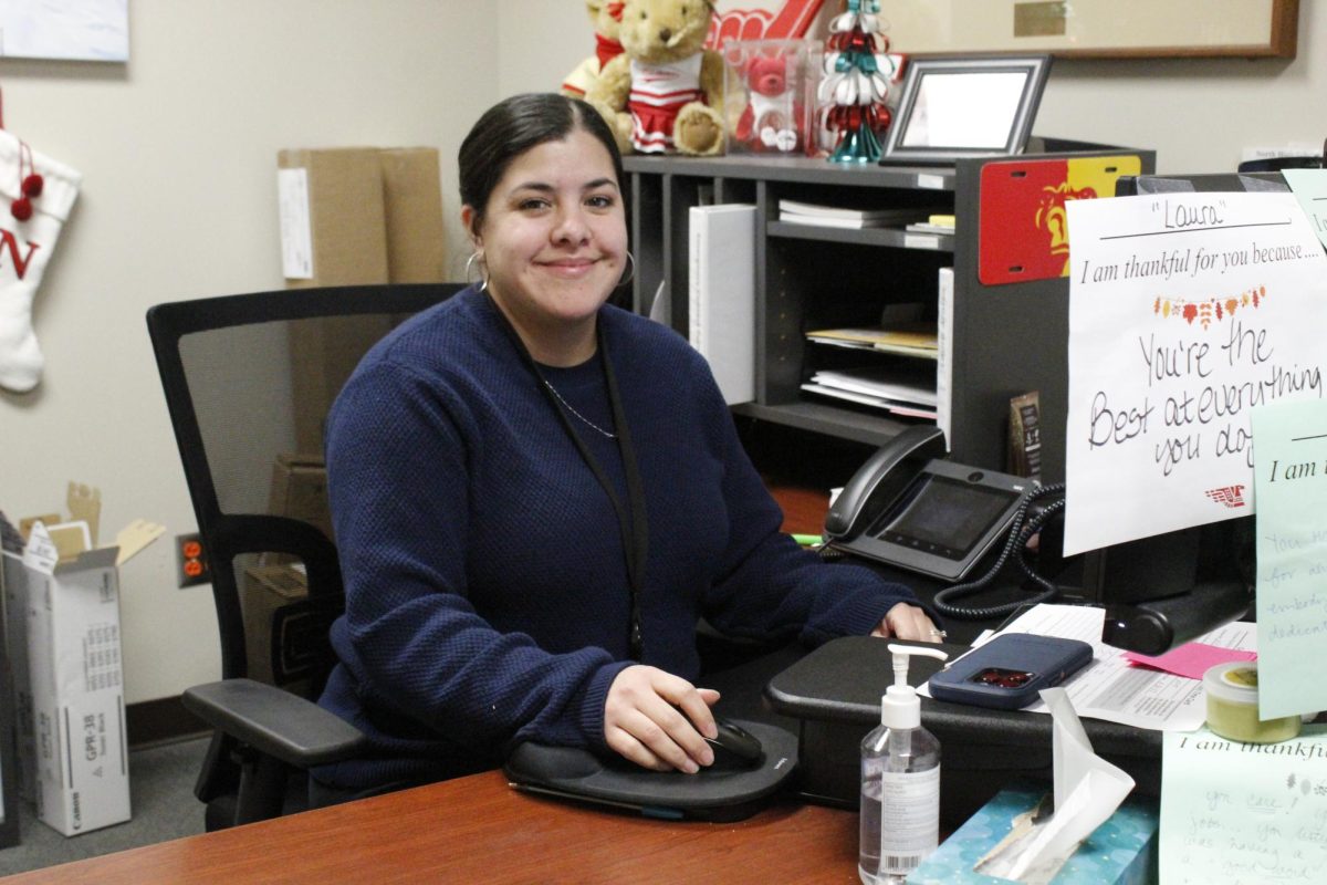 Administrative Assistant Laura Araiza is leaving North at the end of the semester to pursue her teaching degree.