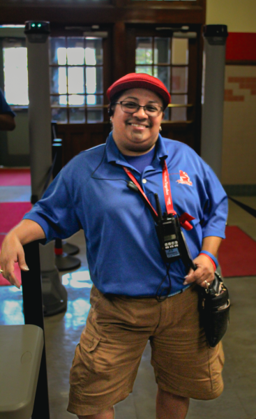 Assistant Principal Vanessa Martinez dresses "her type" during spirit week.